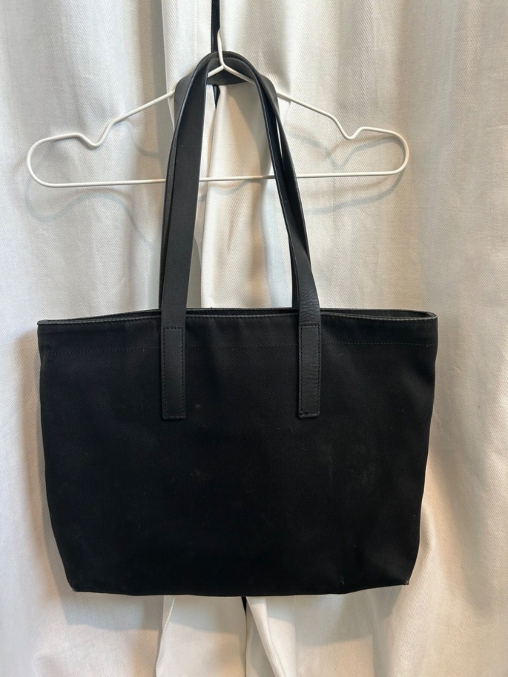 Everlane Canvas Tote Bag Black Shopper Carryall Early Collection